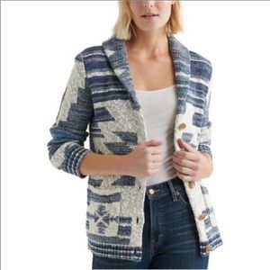 Lucky Brand Shawl Collar Cardigan Sweater